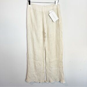 NEW Savannah Marrow size M Wide Leg Pants Silk Bamboo Blend